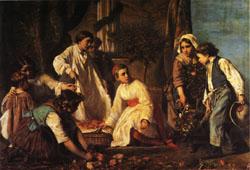 Alexandre Antigna Corpus Christi Day Spain oil painting art